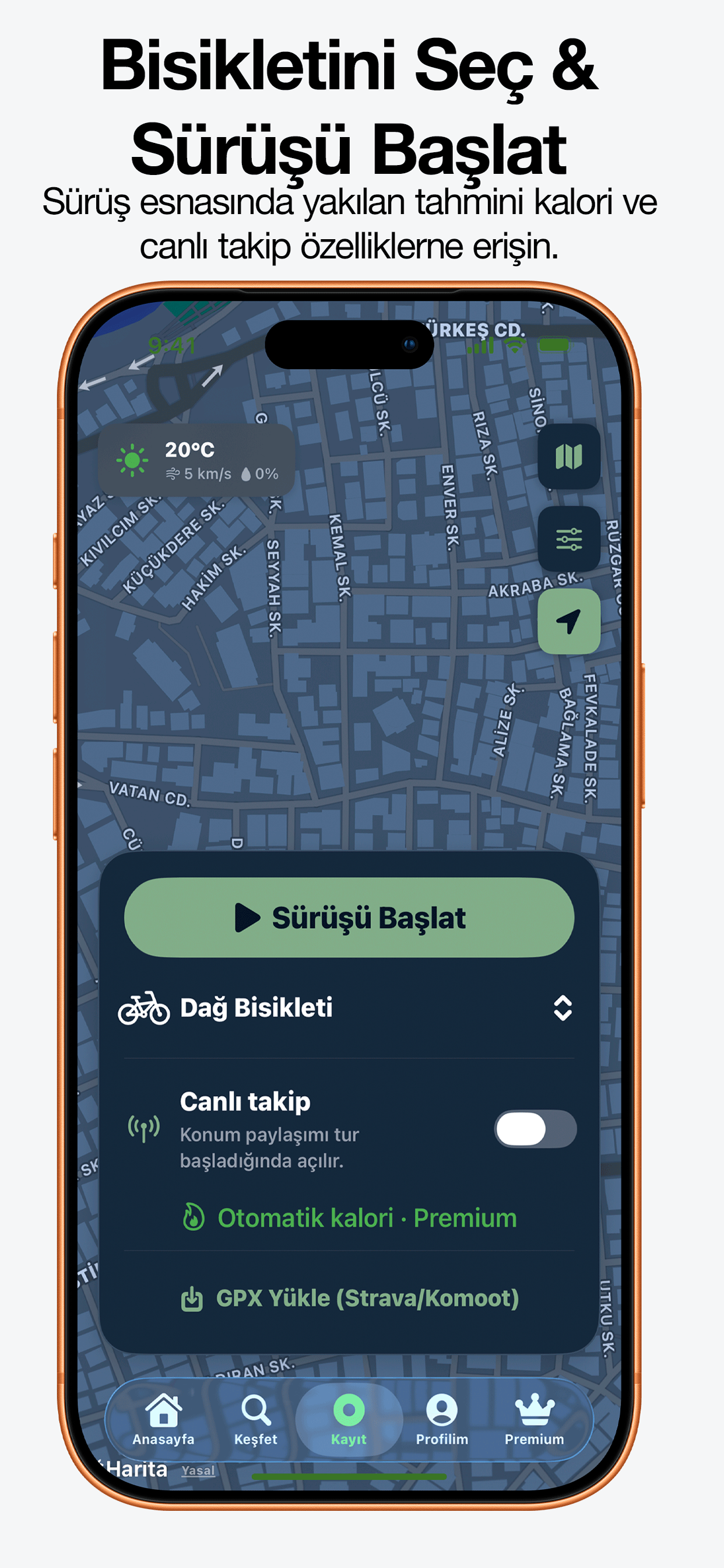 Bisikletli Gezgin App Store Screen 1