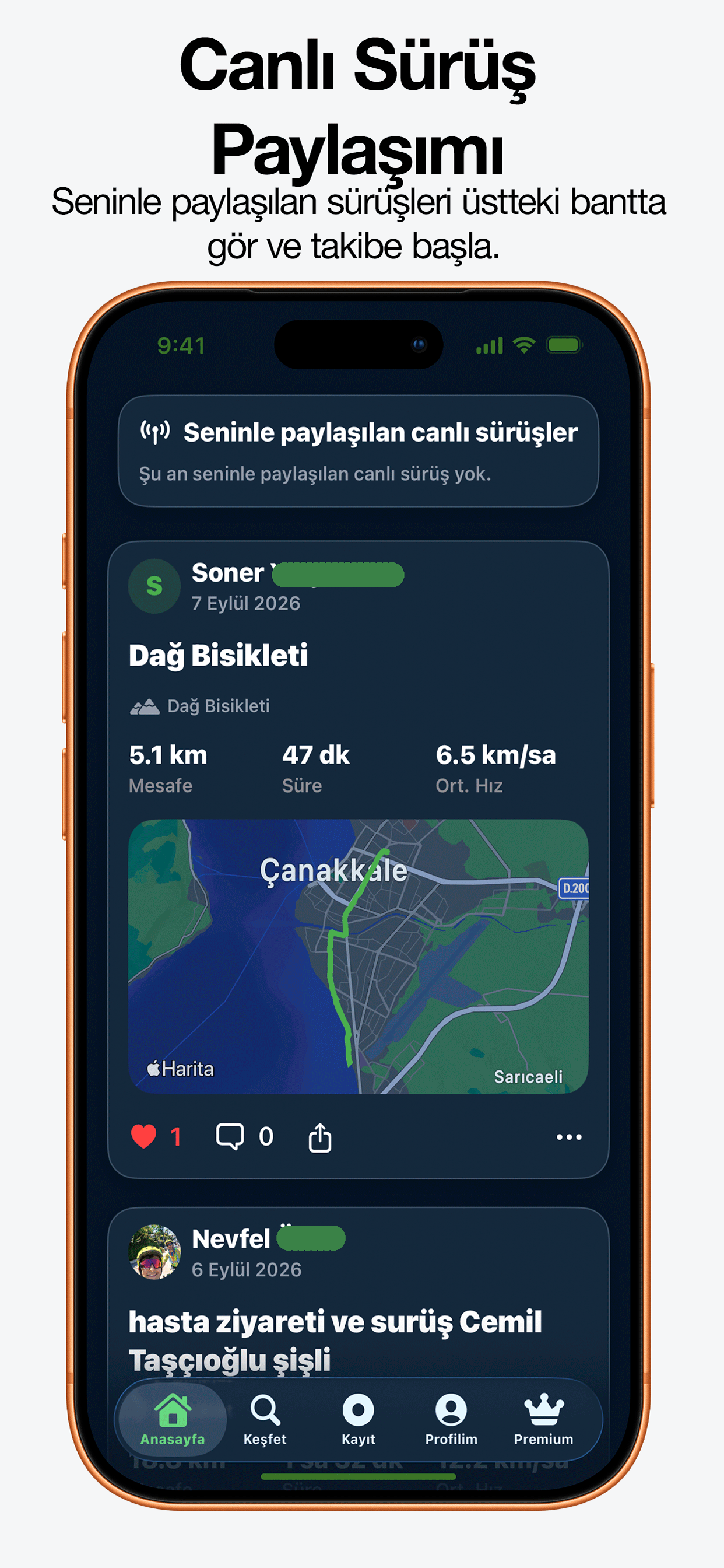 Bisikletli Gezgin App Store Screen 3