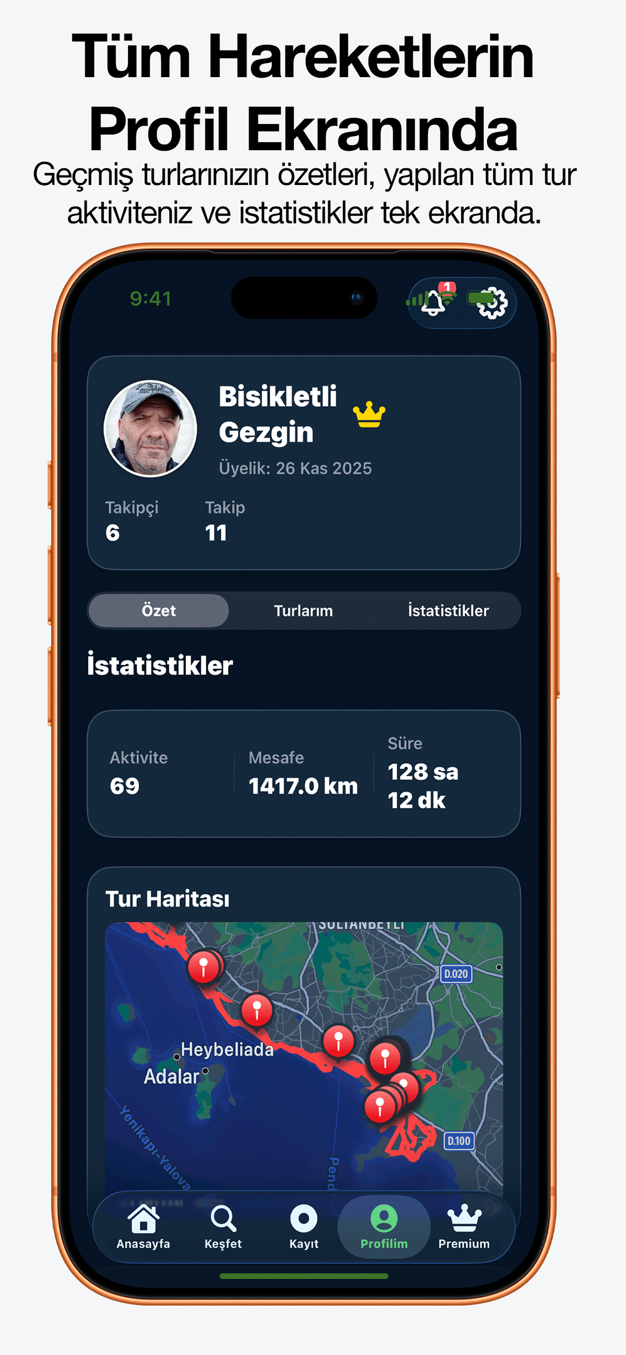 Bisikletli Gezgin App Store Screen 4